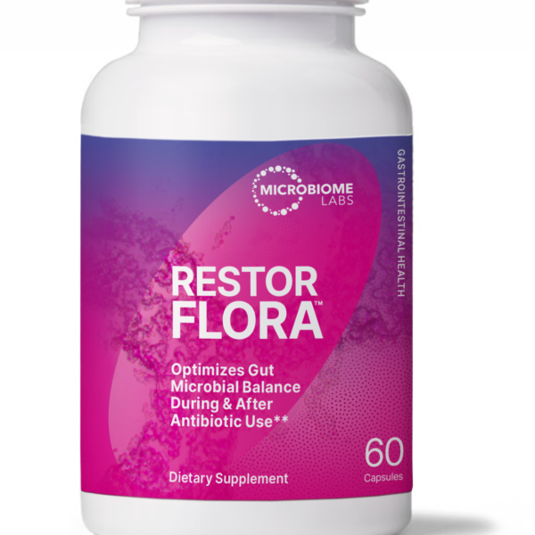 استعادة البكتيريا (بعد فترة المضاد) Restore flora Microbiome Labs (60 capsules)
