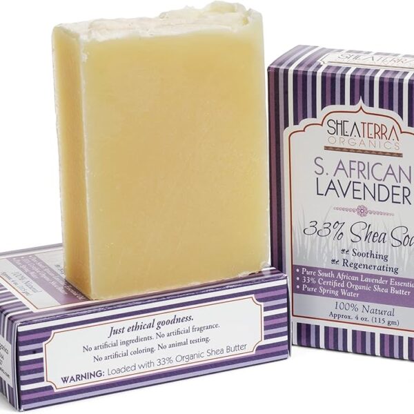 صابونة الشيا العضوية بالافندر Shea Terra (115gm)