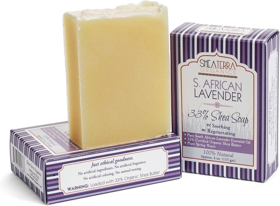صابونة الشيا العضوية بالافندر Shea Terra (115gm)
