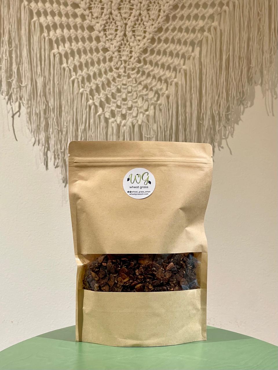 جرانولا مالحة مخبوزة منزليا wheat grass (300g)