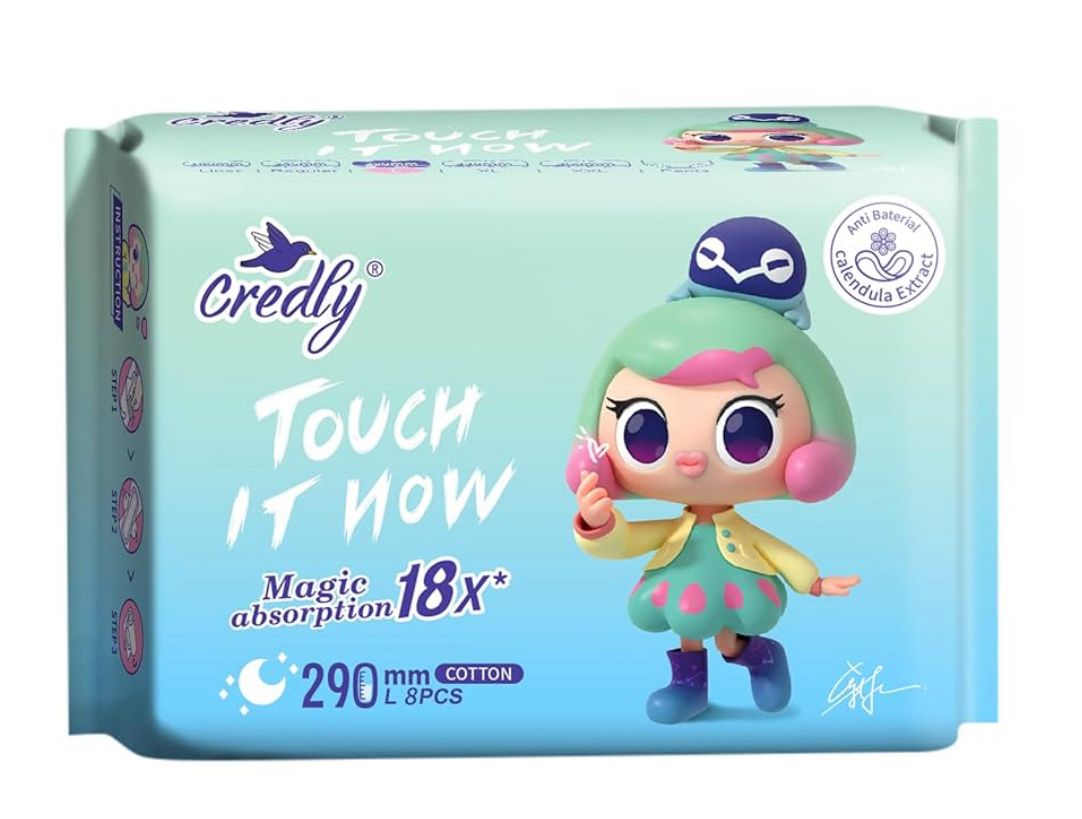 فوط شهرية نهارية ٨ حبات Credly