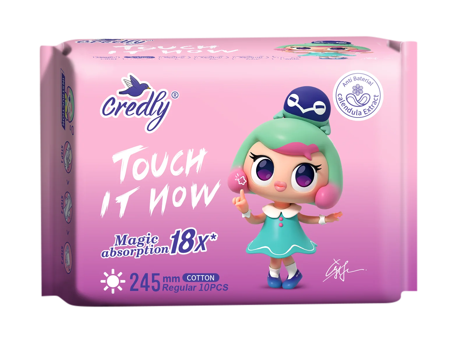 فوط يومية ١٠ حبات Credly