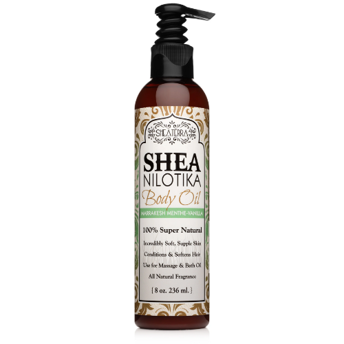 زيت الشيا للجسم و الشعر بالنعناع و الفانيليا Nilotika Shea Terra (236ml)